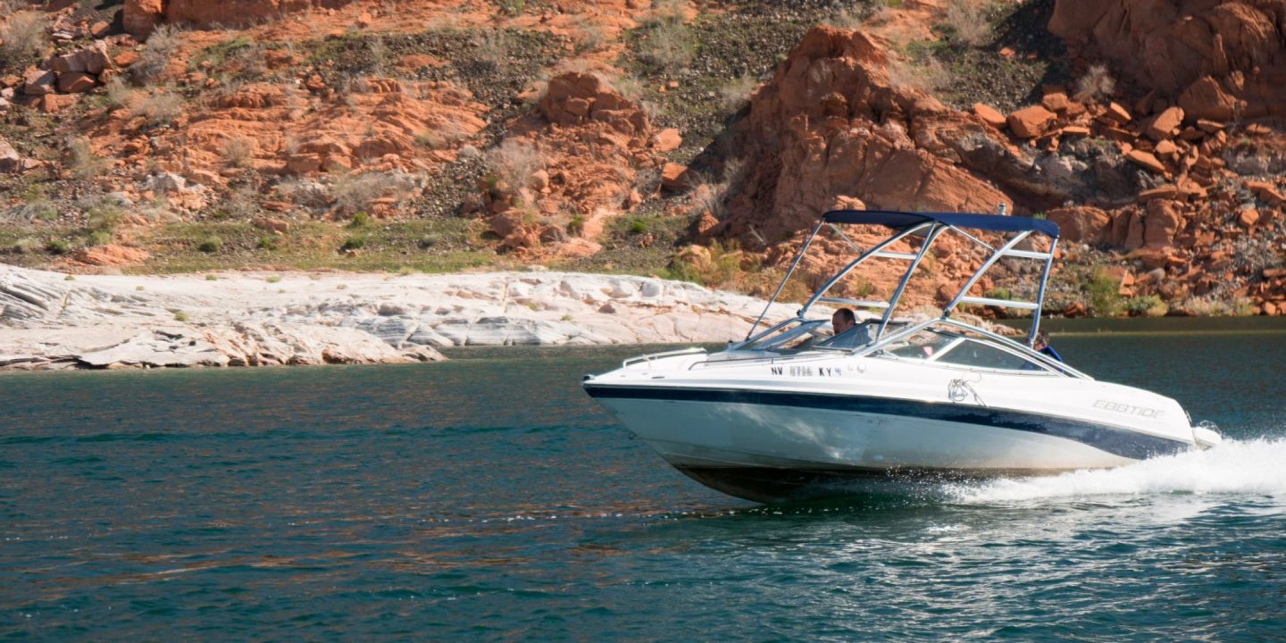 Speed boat on Lake Mead